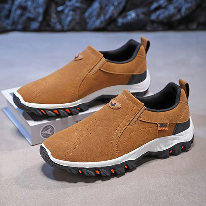 Wanderschuhe | Ergonomisch | Gummisohle | Schlupfschuhe | Herrenschuhe-Khaki-39-Chaps Herrenmode