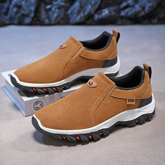 Wanderschuhe | Ergonomisch | Gummisohle | Schlupfschuhe | Herrenschuhe-Khaki-39-Chaps Herrenmode