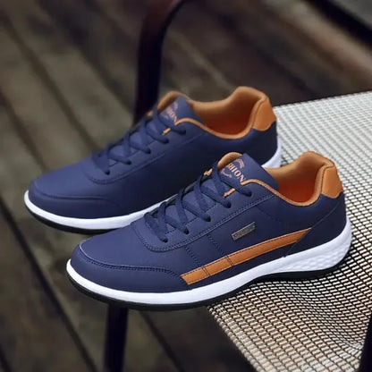 Wanderschuhe – Herren-Sneaker für jeden Tag mit ergonomischem Schnürverschluss-Blau-38-Chaps Herrenmode