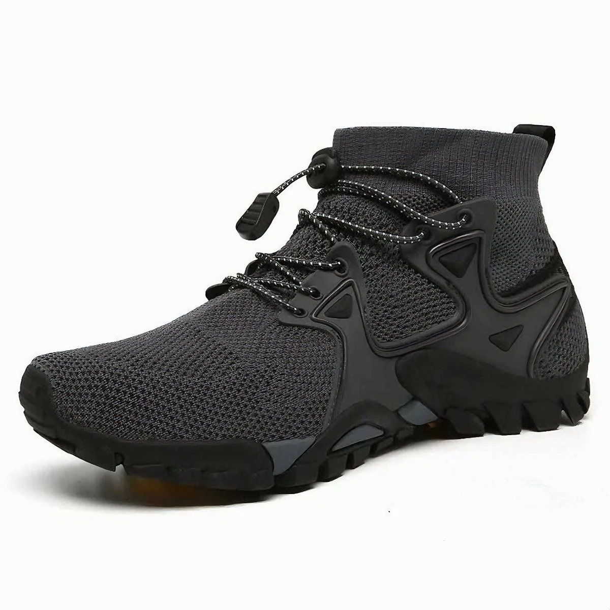 Wanderschuhe | Slip-On | Mesh | Walking-Schuhe | Herren-Trekkingschuhe-Grau-40-Chaps Herrenmode