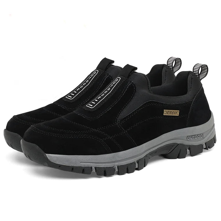 Wanderschuhe | Slip-Ons | Bequem | Orthopädische Schuhe | Herrenschuhe-Schwarz-36-Chaps Herrenmode