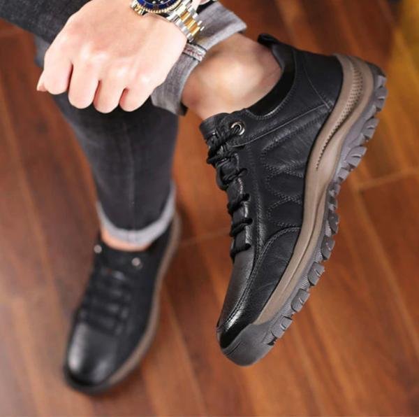 Wanderschuhe - Wasserdichte Herren Outdoor-Schuhe aus Leder-Chaps Herrenmode