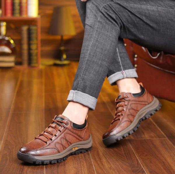 Wanderschuhe - Wasserdichte Herren Outdoor-Schuhe aus Leder-Chaps Herrenmode