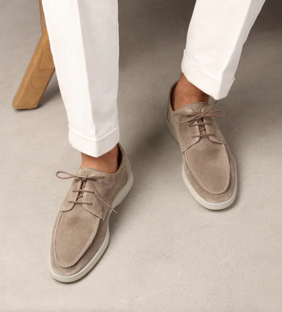 Wildleder-Loafers | Schnürschuhe | Wildlederschuhe | Anzugschuhe | Herren-Wildleder-Slipper-Chaps Herrenmode