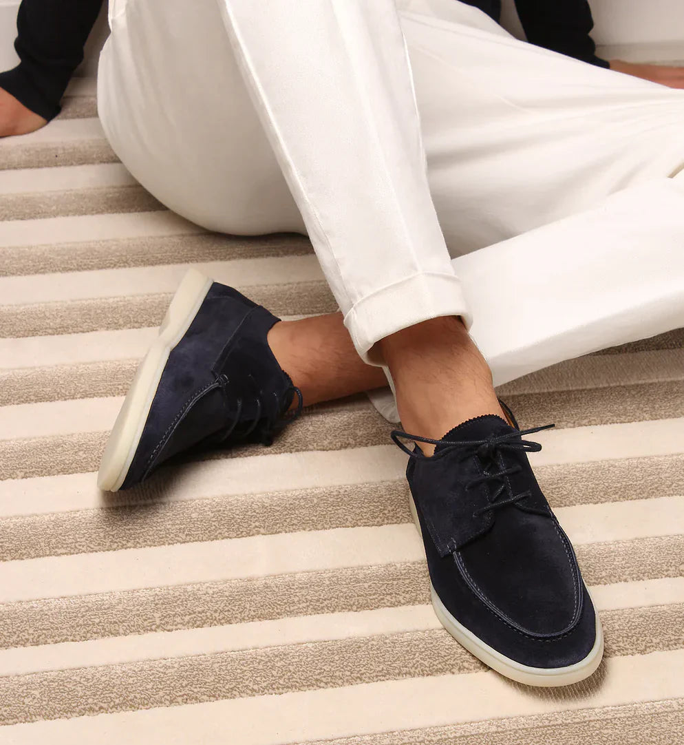 Wildleder-Loafers | Schnürschuhe | Wildlederschuhe | Anzugschuhe | Herren-Wildleder-Slipper-Chaps Herrenmode