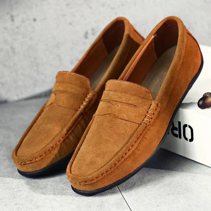 Wildleder-Slipper | Slip-On | Rutschfest | Mokassins | Herren-Slipper-Sand-7-Chaps Herrenmode