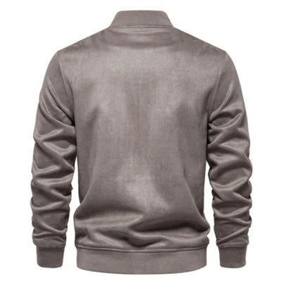 Wildlederjacke - Button-Up - Dünn - Freizeitjacke - Herrenjacke-Chaps Herrenmode