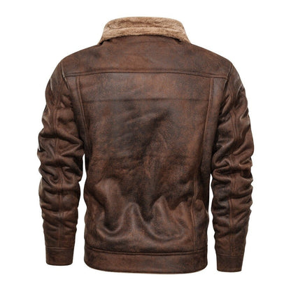 Wildlederjacke | Fleece gefüttert | Sherpa gefüttert | Biker Winterjacke | Herren Winterjacke-Chaps Herrenmode