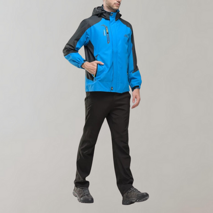 Windbreaker-Jacke | Wasserdicht | Mit Kapuze | Outdoor-Jacke | Herrenjacke-Chaps Herrenmode