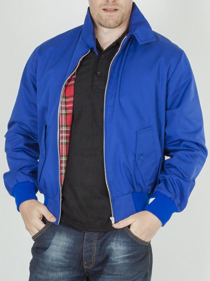 Winddichte Jacke | Reißverschluss | Leicht | Bomberjacke | Herrenjacke-Hellblau-S-Chaps Herrenmode