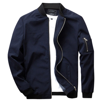 Winddichte Jacke – wasserdicht – Herbst – Bomberjacke – Herrenjacke-Dunkelblau-S-Chaps Herrenmode
