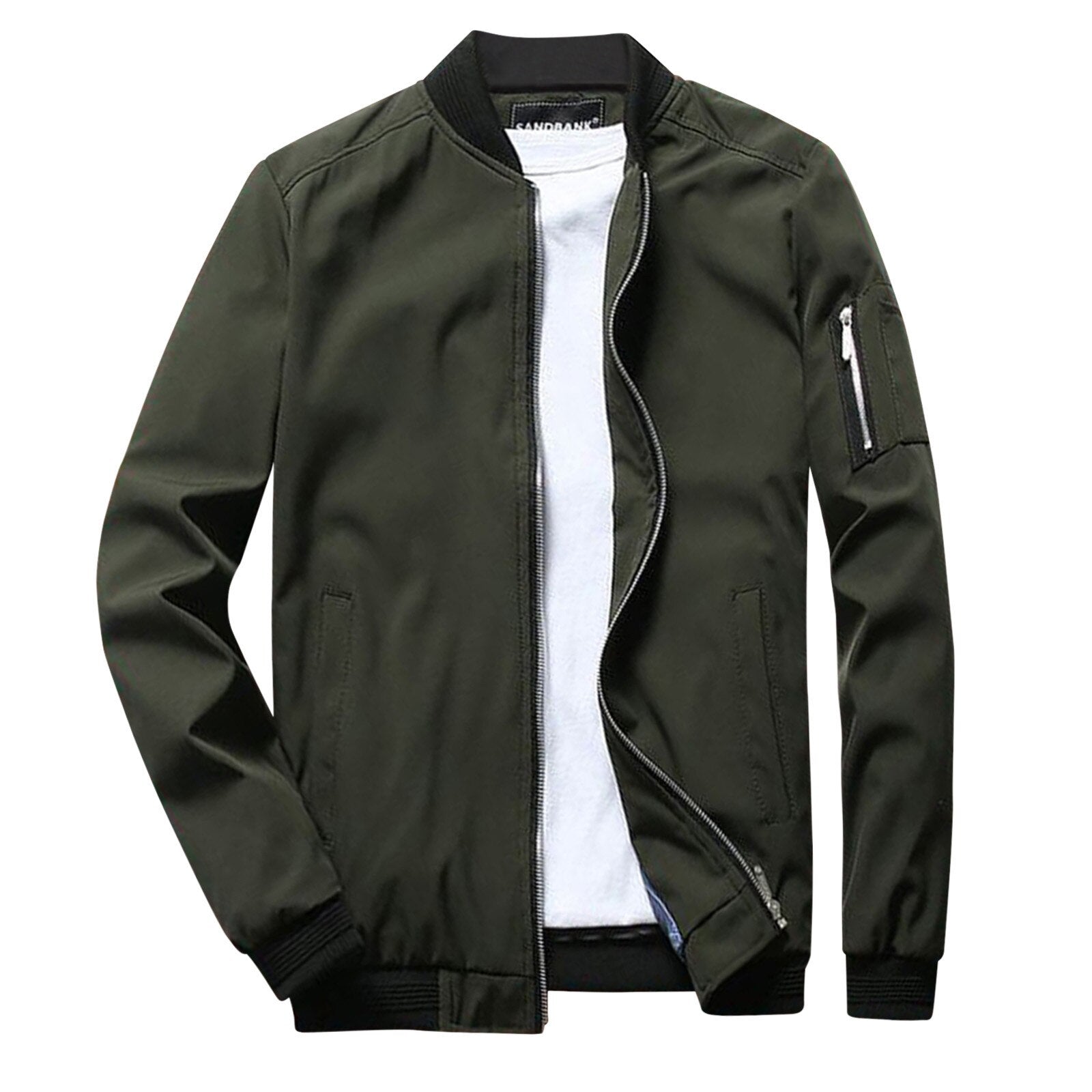 Winddichte Jacke – wasserdicht – Herbst – Bomberjacke – Herrenjacke-Grün-S-Chaps Herrenmode