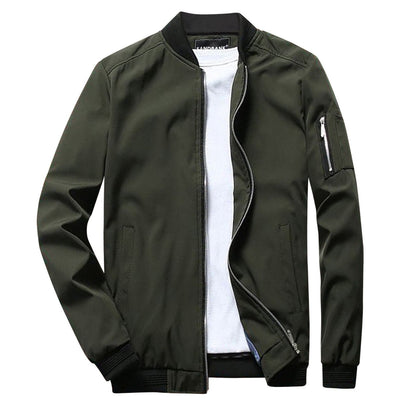 Winddichte Jacke – wasserdicht – Herbst – Bomberjacke – Herrenjacke-Grün-S-Chaps Herrenmode