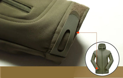 Windjacke | Mit Kapuze | Taktisch | Outdoor-Jacke | Wasserdichte Regenjacke für Männer-Chaps Herrenmode