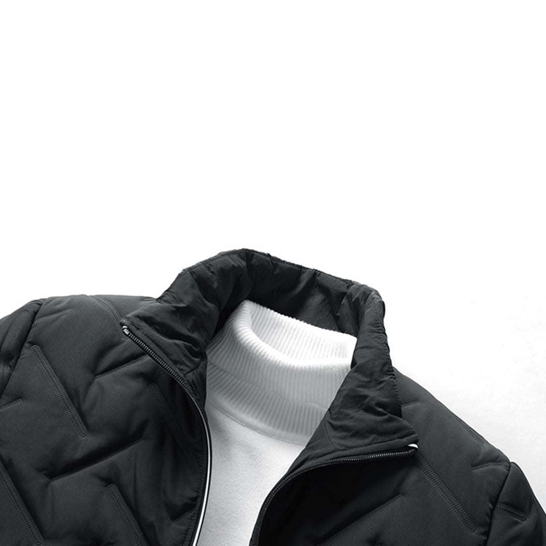 Windjacke – Mit Reißverschluss – Wattiert – Winterjacke – Herrenjacke-Chaps Herrenmode