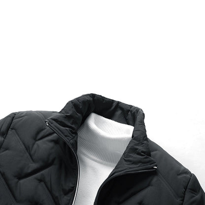 Windjacke – Mit Reißverschluss – Wattiert – Winterjacke – Herrenjacke-Chaps Herrenmode