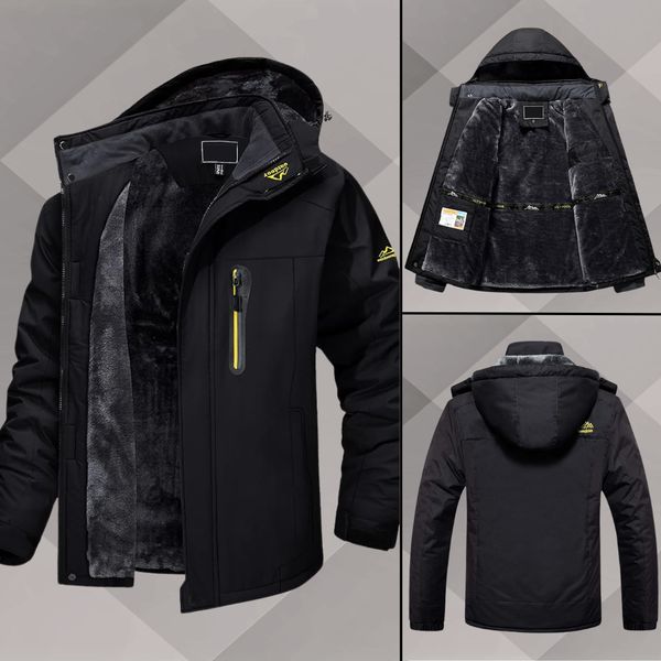 Winterjacke | Mit Kapuze | Mit Fleece gefüttert | Schneejacke | Wintermäntel und -jacken für Herren-Chaps Herrenmode