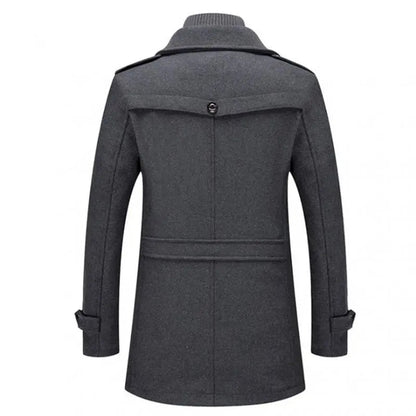 Winterjacke - Zip-Up - Kragen - Herren-Wollmantel - Herrenjacke-Chaps Herrenmode
