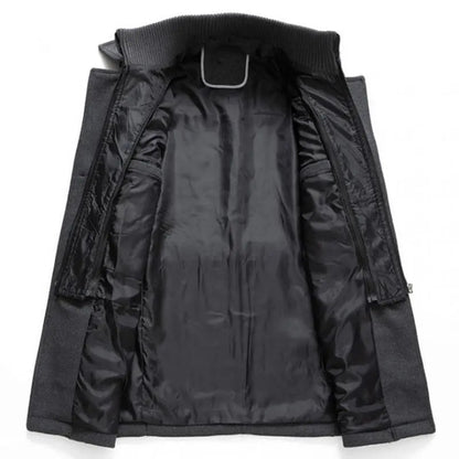 Winterjacke - Zip-Up - Kragen - Herren-Wollmantel - Herrenjacke-Chaps Herrenmode