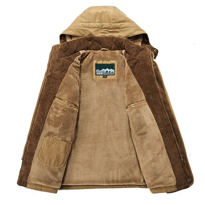 Winterparka | Kapuze | Fleece gefüttert | Schneejacke | Winterjacken für Männer-Chaps Herrenmode