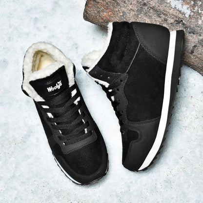 Winterschuhe – mit Fell gefüttert – rutschfest – Schnürschuhe – Winterschuhe für Herren-Chaps Herrenmode