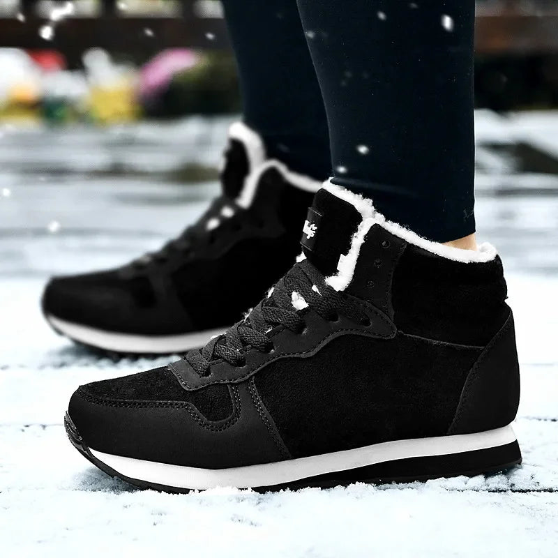 Winterschuhe – mit Fell gefüttert – rutschfest – Schnürschuhe – Winterschuhe für Herren-Chaps Herrenmode