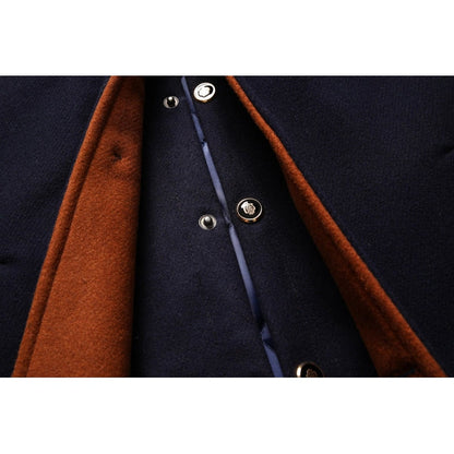 Wolljacke - Herren Sanding Collar Einreihige Winterjacke-Chaps Herrenmode