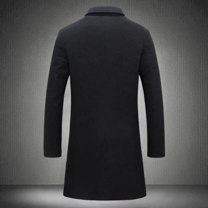 Wollmantel | Mittellang | Einreihig | Wollmantel Herren | Winterjacke-Chaps Herrenmode