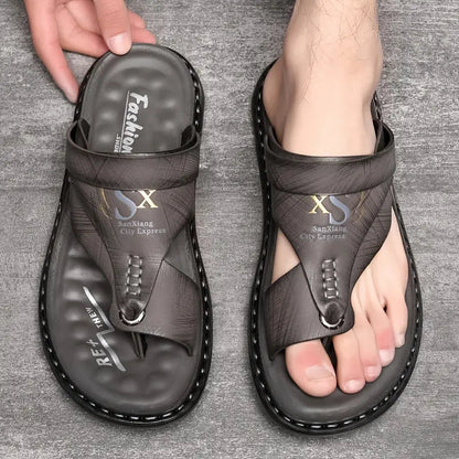 Youssef Sandalen | Bequeme Freizeitpantoffeln für Männer-Grau-38.5-Chaps Herrenmode