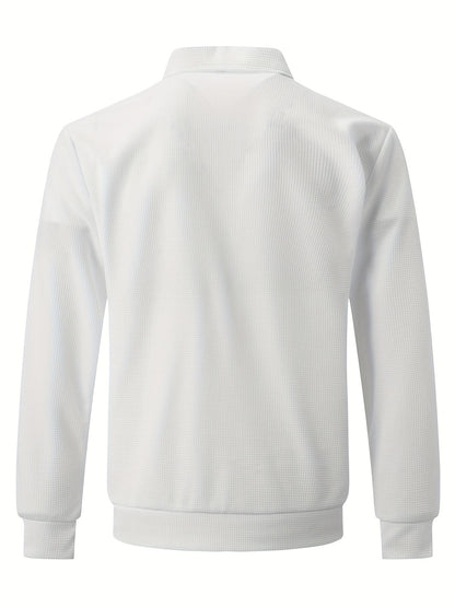 Zip Cardigan – Herren-Sweatshirtjacke mit Umlegekragen und durchgehendem Reißverschluss-Chaps Herrenmode