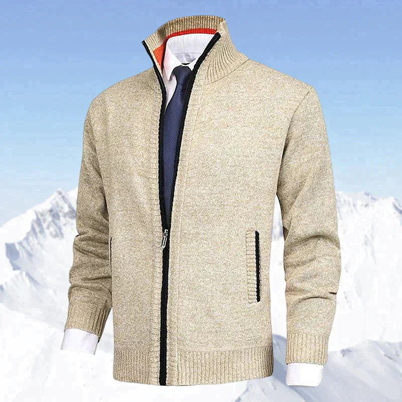 Zip-Cardigan | Warm | Winter | Strickjacke | Herrenjacke-Chaps Herrenmode