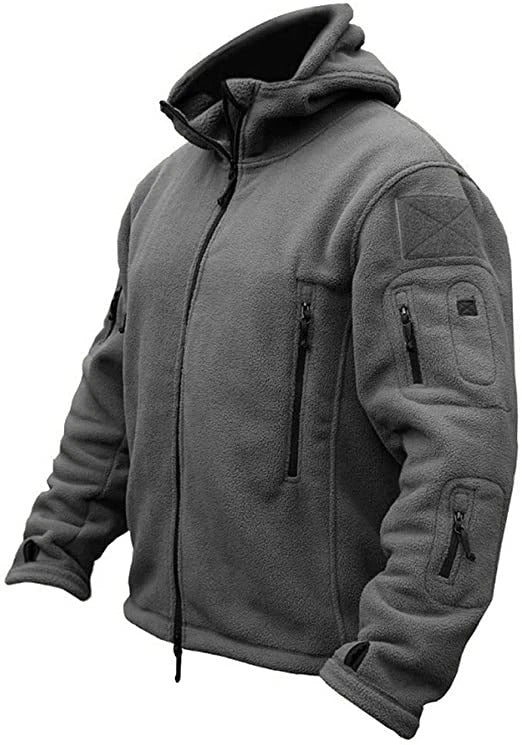 Zip-Fleece | Warm | Full Zip | Fleecejacke | Herrenjacken-Grau-XS-Chaps Herrenmode