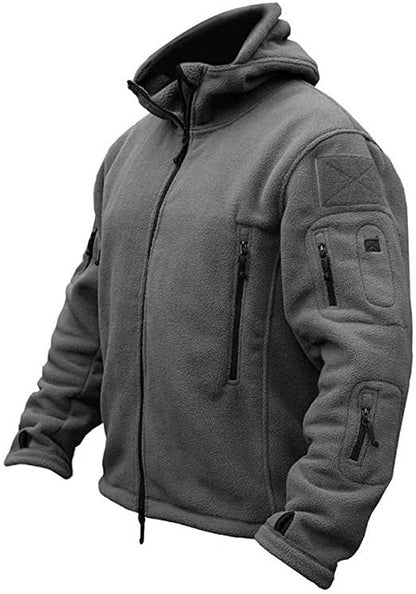 Zip-Fleece | Warm | Full Zip | Fleecejacke | Herrenjacken-Grau-XS-Chaps Herrenmode
