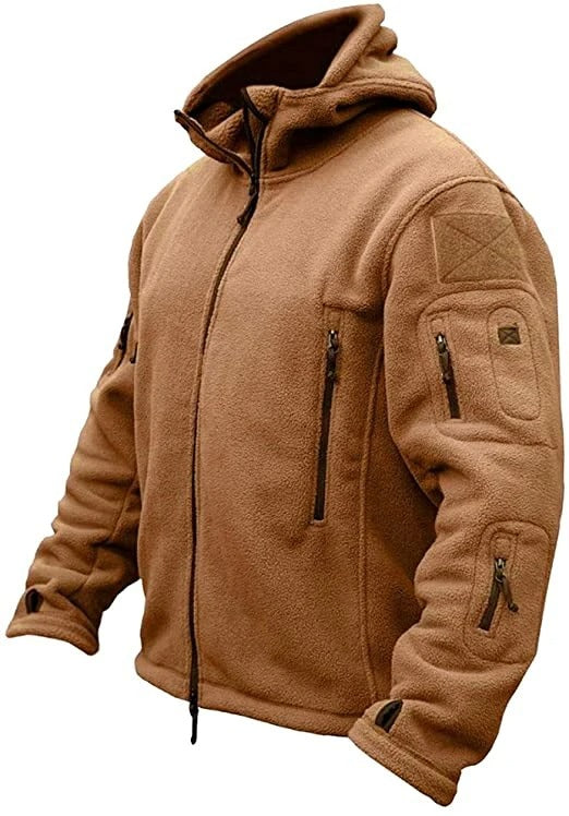 Zip-Fleece | Warm | Full Zip | Fleecejacke | Herrenjacken-Khaki-XS-Chaps Herrenmode