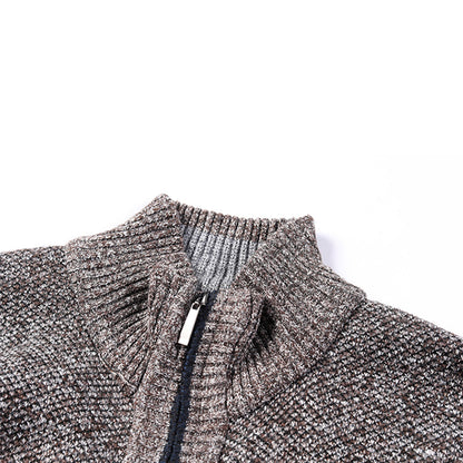 Zip-Up Strickjacke | Full Zip | Langarm | Strickjacke | Herrenbekleidung-Chaps Herrenmode