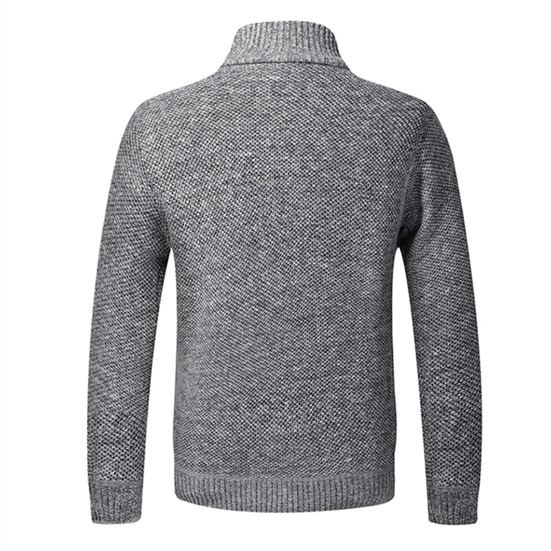 Zip-Up Strickjacke | Full Zip | Langarm | Strickjacke | Herrenbekleidung-Chaps Herrenmode