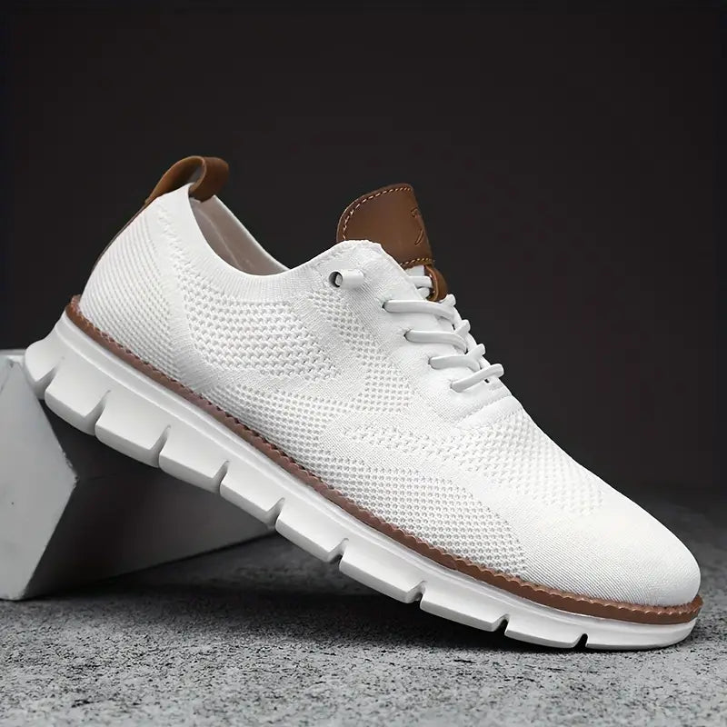 Zoltan Turnschuhe | Leichte Wanderschuhe für Männer-Weiß-39.5-Chaps Herrenmode