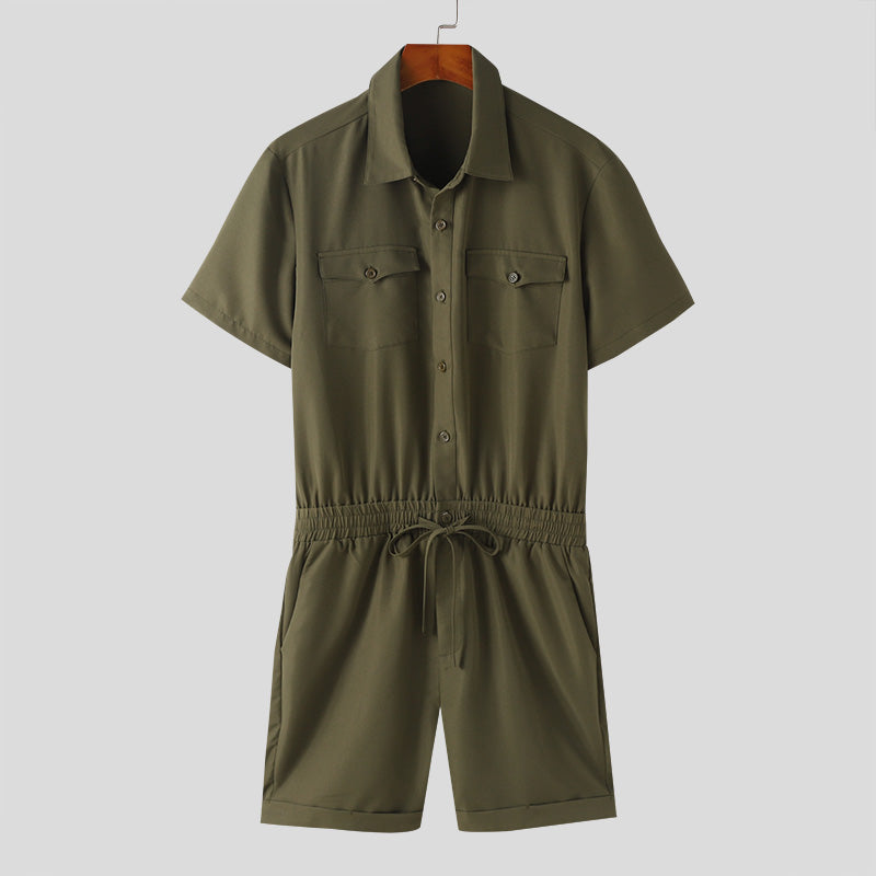 Zweiteiler | Kurzarm | Hemd und Shorts | Set | Sommerkleidung für Herren-Chaps Herrenmode