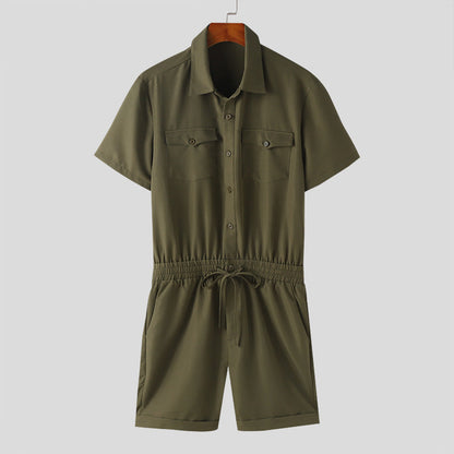 Zweiteiler | Kurzarm | Hemd und Shorts | Set | Sommerkleidung für Herren-Chaps Herrenmode