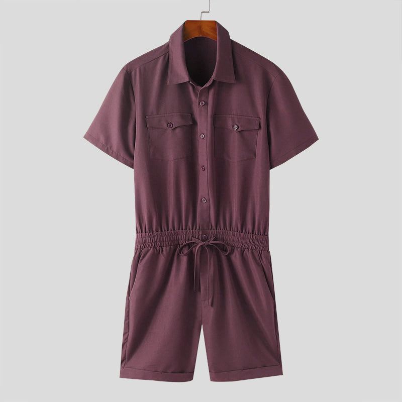 Zweiteiler | Kurzarm | Hemd und Shorts | Set | Sommerkleidung für Herren-Chaps Herrenmode