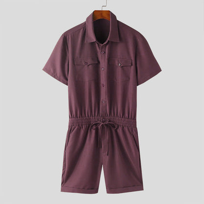 Zweiteiler | Kurzarm | Hemd und Shorts | Set | Sommerkleidung für Herren-Chaps Herrenmode