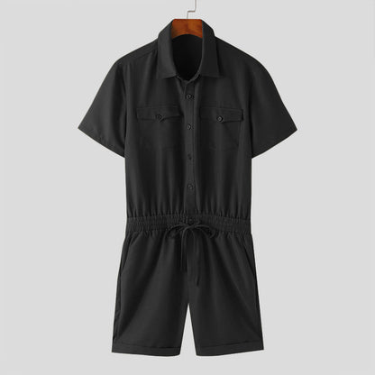 Zweiteiler | Kurzarm | Hemd und Shorts | Set | Sommerkleidung für Herren-Chaps Herrenmode