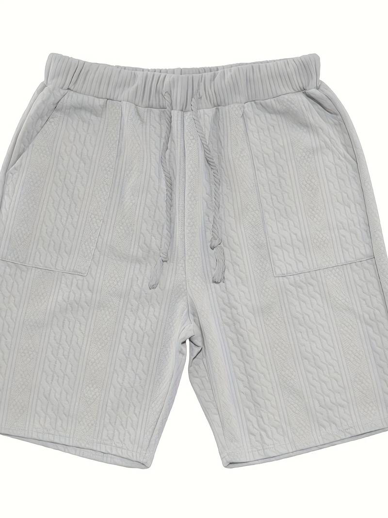 Zweiteiliges Set | Gestrickt | Kurzarm | Co-Ord Sets Männer | Herren Kurzsets-Chaps Herrenmode