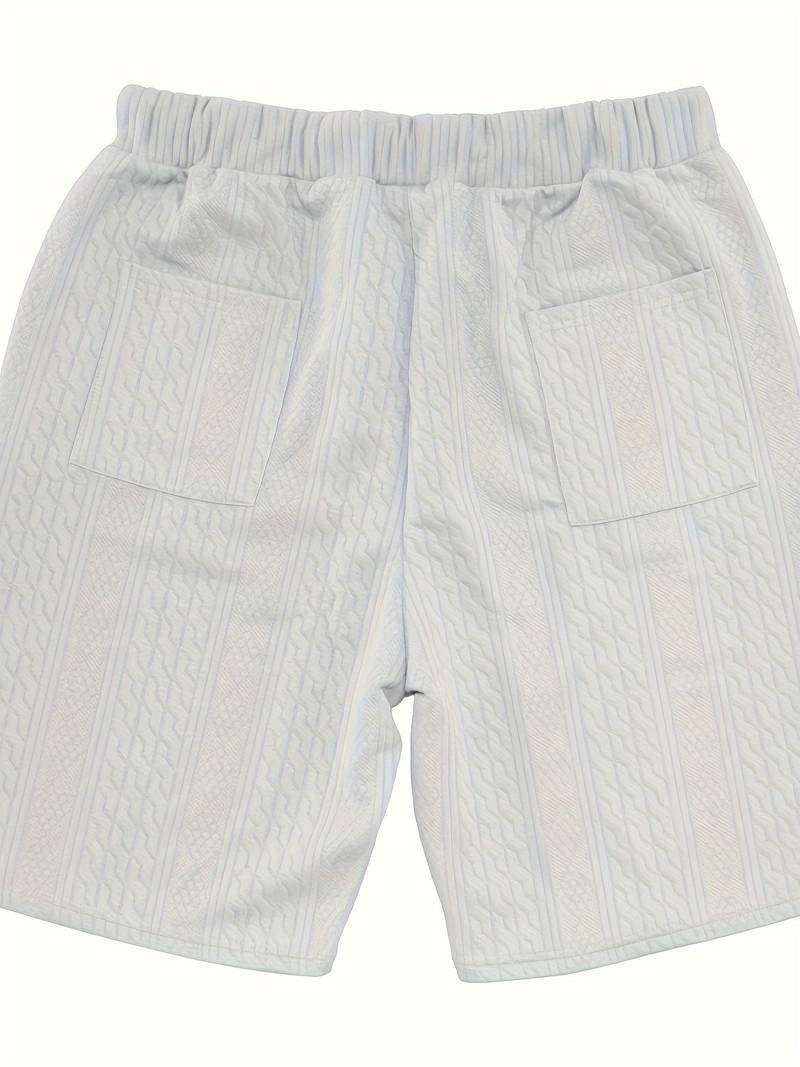 Zweiteiliges Set | Gestrickt | Kurzarm | Co-Ord Sets Männer | Herren Kurzsets-Chaps Herrenmode