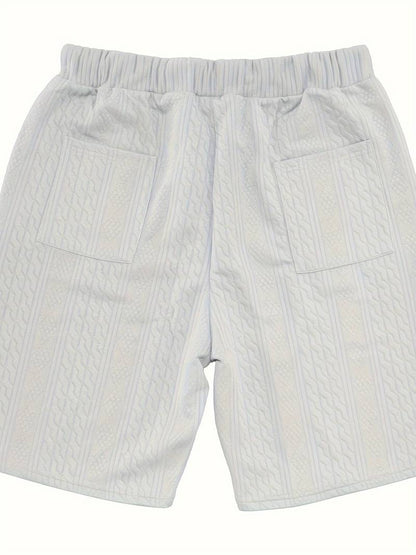 Zweiteiliges Set | Gestrickt | Kurzarm | Co-Ord Sets Männer | Herren Kurzsets-Chaps Herrenmode