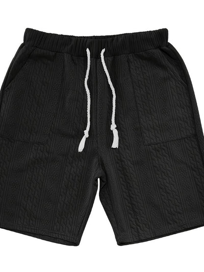 Zweiteiliges Set | Gestrickt | Kurzarm | Co-Ord Sets Männer | Herren Kurzsets-Chaps Herrenmode