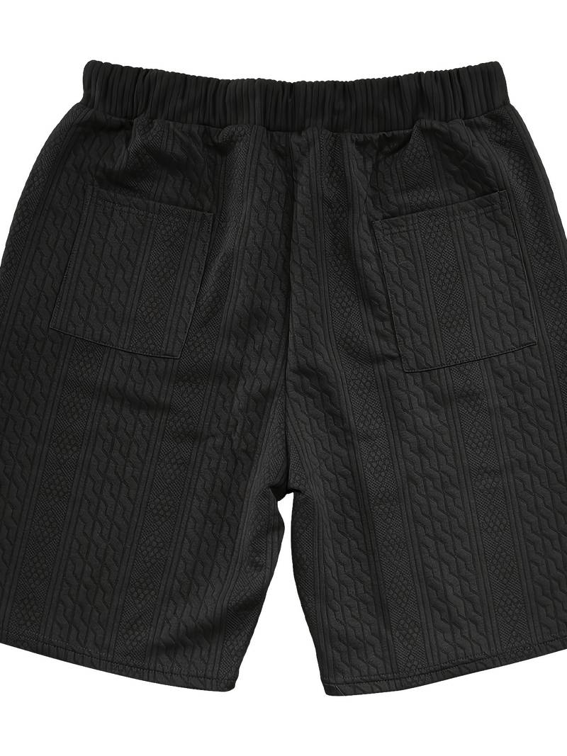 Zweiteiliges Set | Gestrickt | Kurzarm | Co-Ord Sets Männer | Herren Kurzsets-Chaps Herrenmode