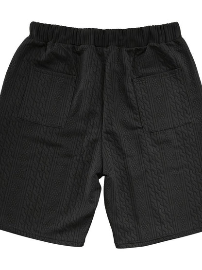 Zweiteiliges Set | Gestrickt | Kurzarm | Co-Ord Sets Männer | Herren Kurzsets-Chaps Herrenmode