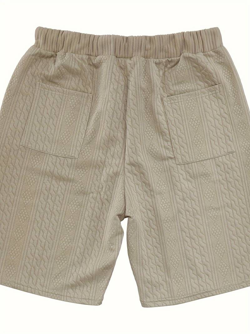 Zweiteiliges Set | Gestrickt | Kurzarm | Co-Ord Sets Männer | Herren Kurzsets-Chaps Herrenmode