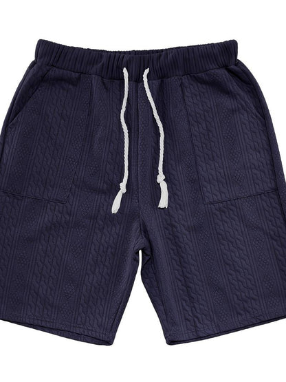 Zweiteiliges Set | Gestrickt | Kurzarm | Co-Ord Sets Männer | Herren Kurzsets-Chaps Herrenmode